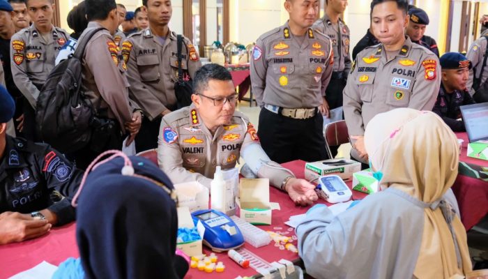 Sambut Hari Bhayangkara ke-79 Polda Kabar Gelar Donor Darah