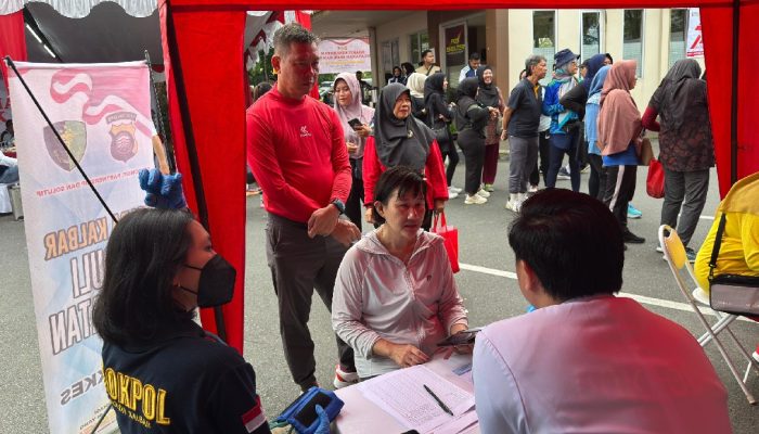 Meriahkan HUT Bhayangkara ke-79, Polda Kalbar Gelar CFD Layanan Gratis