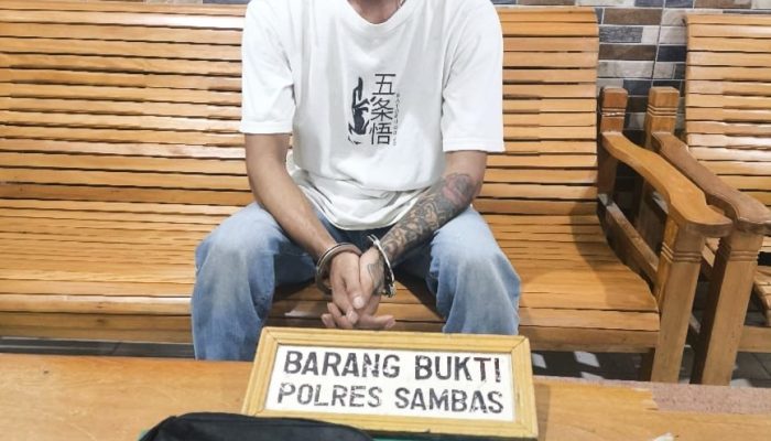 Polres Sambas Ciduk Pengedar Narkotika, 79,46 Gram Sabu di Sita