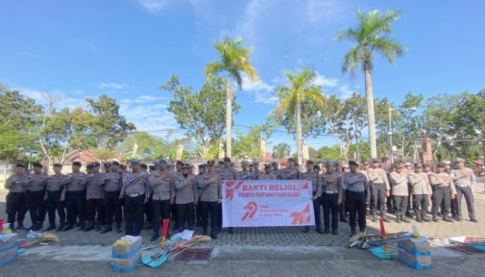 Dalam Rangka Hari Bhayangkara Ke-79, Polresta Pontianak Gelar Bakti Religi Serentak Di Tempat Ibadah 