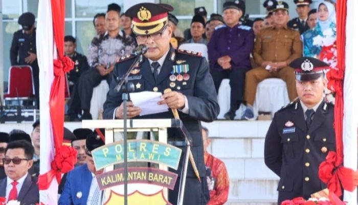 Polres Melawi Gelar Upacara Hari Bhayangkara Ke-79 Polri Presisi Menuju Indonesia Emas