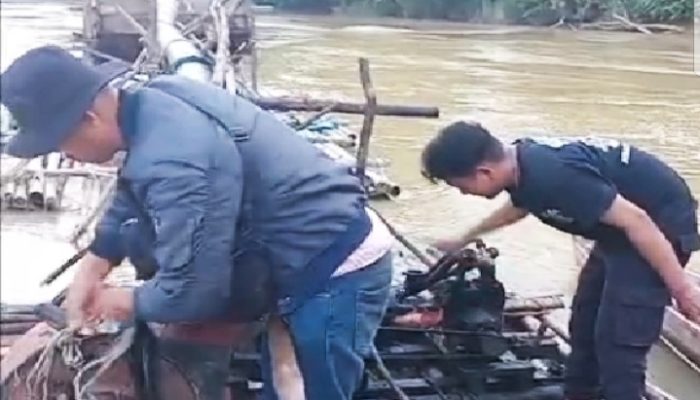 Polsek Sekadau Hulu Tindak Tegas Pertambangan Emas Tanpa Izin