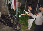 Polres Sambas Olah TKP Kebakaran di Sebawi