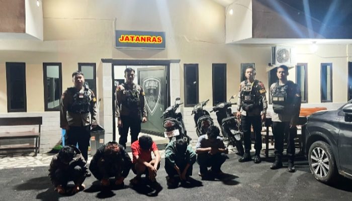Tim Enggang Polresta Pontianak Amankan 5 Bocah Diduga Mau Tawuran
