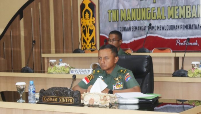 Kasdam XII/Tpr Ikuti Rakornis TMMD ke-125 Tahun 2025