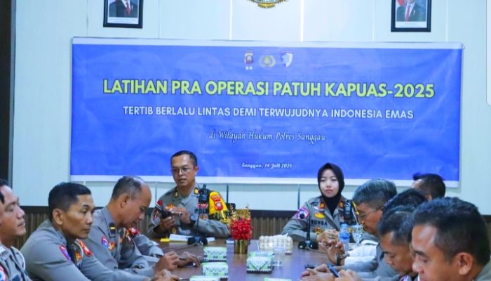 Polres Sanggau Gelar Latpraops Patuh, Maksimalkan Kesiapan Personil