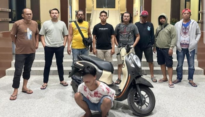 Polres Kubu Raya Ciduk FI Pelaku Ranmor di Pasar Flamboyan