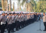 Polres Sekadau Gelar Apel Pengamanan Penutupan Gawai Dayak XIV 2025