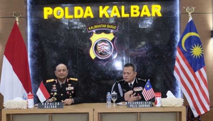 Polda Kalbar dan PDRM Serawak Malaysia Jalin Kerja Sama