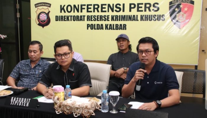 Polda Kalbar Gelar Konpres Hasil Investigasi di PT EJM dan PT ANTAM