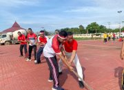 Meriahkan HUT:RI ke-80 , Polres Kubu Raya Gelar Lomba Tarik Tambang