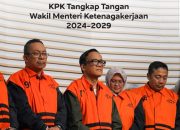 KPK Tahan 11 Orang Tersangka Korupsi Sertifikasi K3,Diantaranya Wakil Mentri Tenaga Kerja