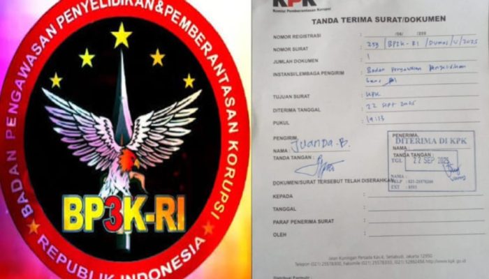 BP3K RI Resmi Laporkan Terkait Dugaan Tindak Pidana Korupsi Ke KPK RI: Dugaan Korupsi Proyek Pembangunan Pengaman Pantai di Kec. Sambas