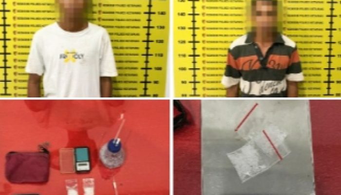 Polsek Marau Berhasil Tangkap 2 Pengedar Sabu di Kecamatan Air Upas