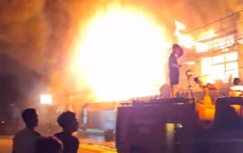 Api Mengamuk di Pasar Bodok, Deretan Ruko Ludes Terbakar Tanpa Menelan Korban Jiwa