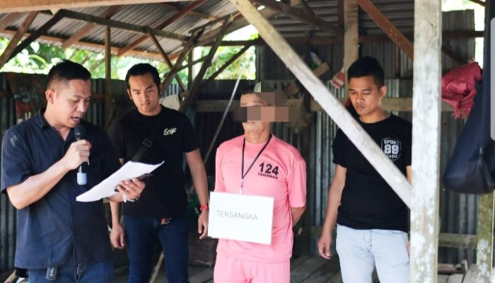 Polda Kalbar Rekonstruksi Pembunuhan di Singkawang, Tegaskan Hukum Transparan