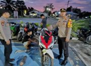 Polsek Meliau Tertibkan Knalpot Brong, 18 Kendaraan Terjaring Razia di Jalan Raya Kedondong