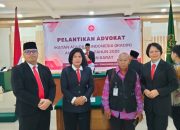 Ketua DPD IKADIN Kalbar, Danel SH MH, Lantik 13 Advokat Baru di Pengadilan Tinggi Kalimantan Barat