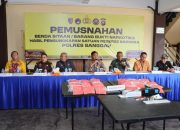 Polres Sanggau Musnahkan 16,6 Kg Sabu Hasil Ungkap Besar Satresnarkoba: Komitmen Tegas Berantas Peredaran Narkotika