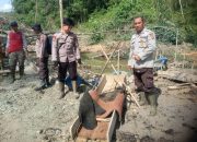 Polsek Meliau Tindak Lanjut Pengecekan Lokasi PETI di Desa Sungai Kembayau, Temukan Sejumlah Peralatan Tambang Ilegal