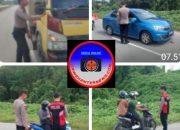 Polsek Entikong Gelar Razia Kendaraan Operasi Zebra Kapuas 2025, Puluhan Pelanggaran Ditemukan