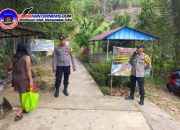 Libur Aman dan Nyaman, Polsek Toba Hadir di Wisata Riam Ensiling