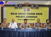 Rilis Akhir Tahun 2025, Kapolres Sanggau Paparkan Capaian Kinerja dan Tantangan Kamtibmas
