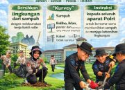 Dukung Gerakan Polri ASRI, Polda Kalbar Terapkan Satu Jam Bersih dan Green Policing