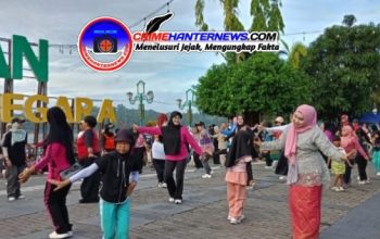 “Energi Pagi Menggelegar! Eva Oktavianti Sulap CFD Muara Kantu Jadi Pusat Keramaian”