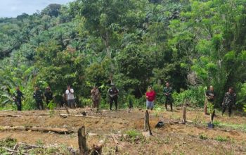 Satgas TMMD Ke-128 Kodim 1204/Sanggau Rampungkan Penanaman 1.000 Pohon di Desa Semayang