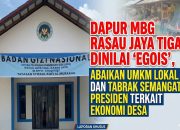 Dapur MBG Rasau Jaya Tiga Dinilai ‘Egois’ Abaikan UMKM Lokal dan Tabrak Semangat Presiden Terkait Ekonomi Desa.