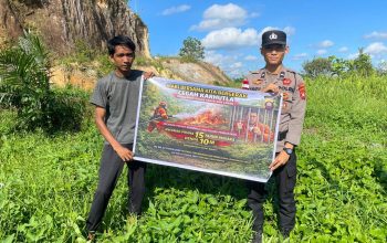 Cegah Karhutla Sejak Dini, Bhabinkamtibmas Sekayam Turun Langsung Edukasi Masyarakat