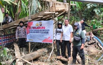Respons Keluhan Krisis Air Bersih, Polsek Meliau Gencarkan Himbauan Larangan PETI di Desa Lalang