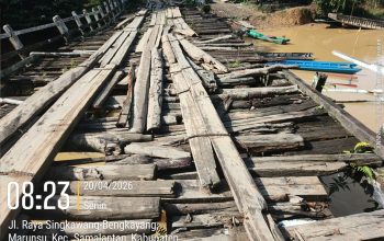 Akses Vital Dua Kecamatan di Bengkayang Dikeluhkan, Masyarakat Desak Perbaikan Jembatan Penghubung
