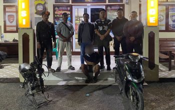 Tim Tindak Polsek Sekayam Ungkap Kasus Curanmor, Pelaku Dibekuk Beserta Motor Curian dan Peralatan Pembongkaran