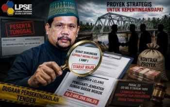 Diduga Ada Penguncian Tender, Lelang Proyek Jembatan Sungai Barak Mukok Disorot