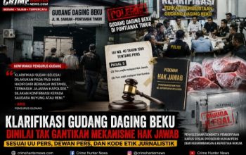 Klarifikasi Gudang Daging Beku di Pontianak Dinilai Tak Gantikan Mekanisme Hak Jawab Sesuai UU Pers