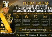 Sultan Syarif Melvin Alkadrie Tegaskan Perda Kalbar Nomor 1 Tahun 2022 Harus Ditempatkan Secara Tepat: Lindungi Kearifan Lokal, Tegakkan Kepastian Hukum, Cegah Karhutla