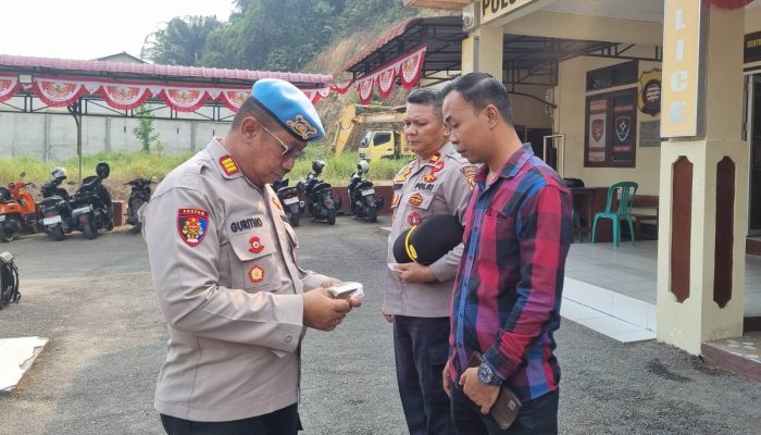 Cegah Pelanggaran Personel, Sipropam Polres Sanggau Gelar Gaktiblin di Sekayam