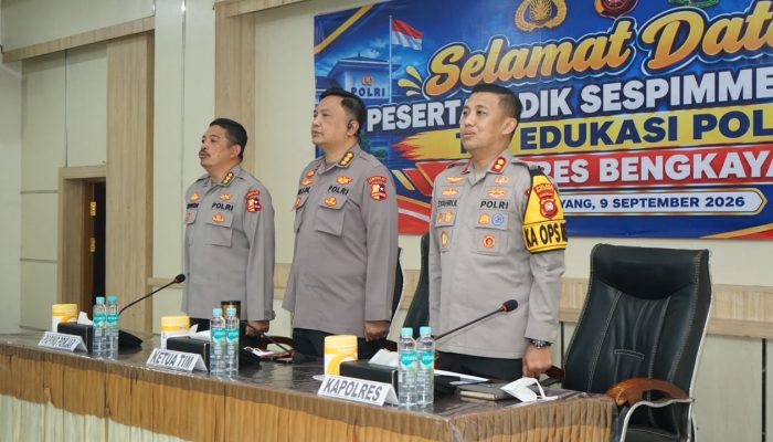 Kapolres Bengkayang Terima Peserta Didik Sespimmen Dikreg ke-67, Fokus Edukasi dan Pencegahan Karhutla