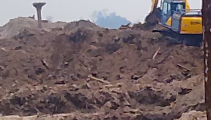 PETI Diduga Mengganas di Belakang Danau Belibis, Excavator Terpantau Beroperasi