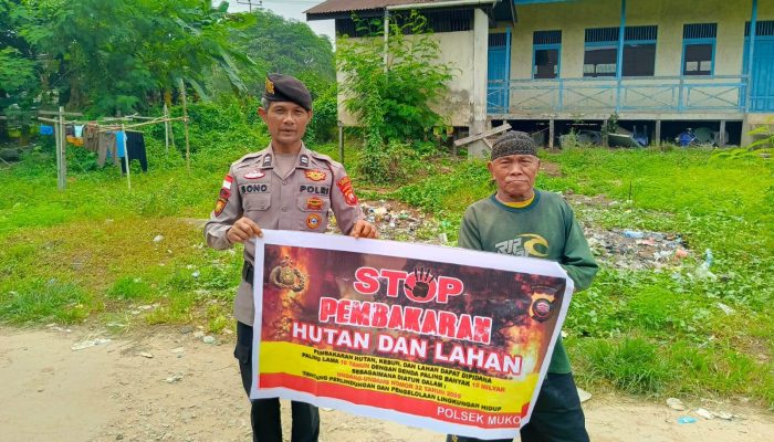 Cegah Karhutla, Polisi Sambangi Warga di Engkode dan Kedukul Mukok