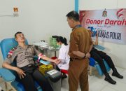 Peringati Hari Jadi Humas Polri ke-75, Polres Bengkayang Tebar Kepedulian Lewat Donor Darah