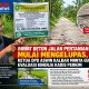 RABAT BETON JALAN PERTANIAN SINTANG MULAI MENGELUPAS, KETUA DPD ASWIN KALBAR MINTA GUBERNUR EVALUASI KINERJA KADIS PERKIM