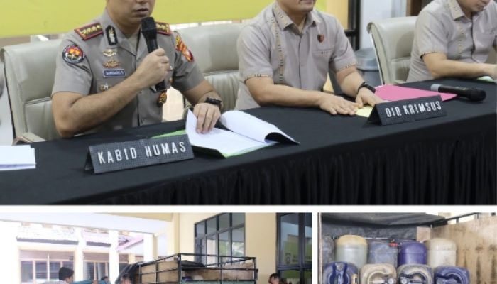 Polda Kalbar Kembali Ungkap Kasus BBM Ilegal: 11 Orang Ditetapkan Jadi Tersangka